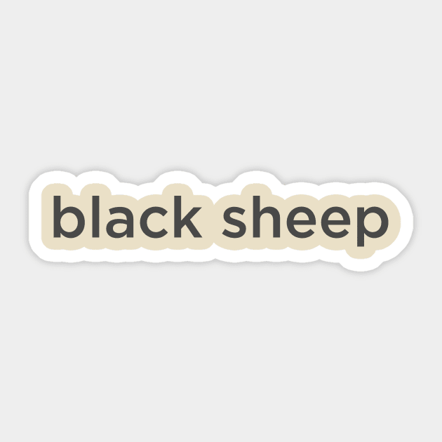 Black Sheep Sticker by NFT Hoarder